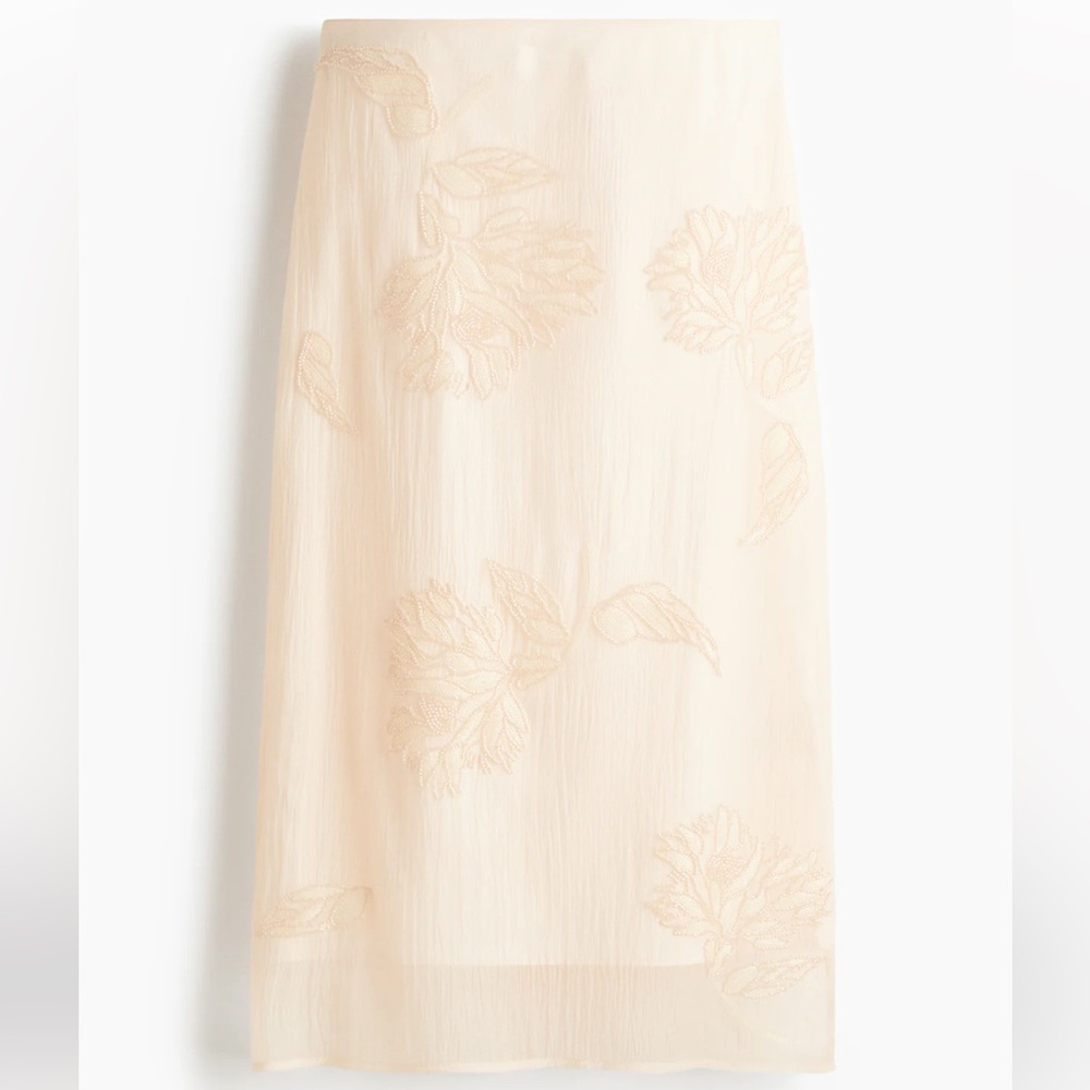 Bead-Embroidered Skirt